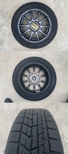 スタッドレスタイヤ＆ホイール YOKOHAMA IceGUARD ig60 165/60 R15 2022年11月購入（中古）