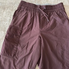 着1回GAP裏地カットソー素材パンツ130ブラウン120の画像