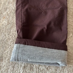 着1回GAP裏地カットソー素材パンツ130ブラウン120の画像