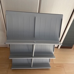 【美品】スリッパ　靴　シューズラック　スリムタイプ　組立て式　