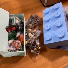レゴ9kg 収納ボックス付き　おまけレゴマリオのクッパの飛行船(...