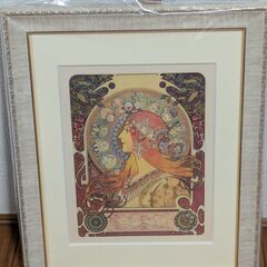未使用新品 ミュシャ　黄道十二宮　額装ポスター(アートポスター)...