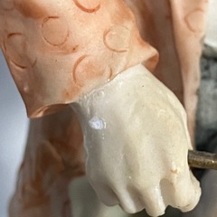 ☆値下げ☆O2412-701 置物 ピエロ チェロ キズ 汚れありの画像