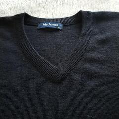美品★150Vネックセーター★紺★卒業式★結婚式★中学生の画像
