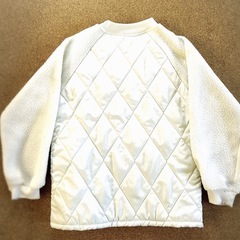 【キルティングジャンバー】白の画像