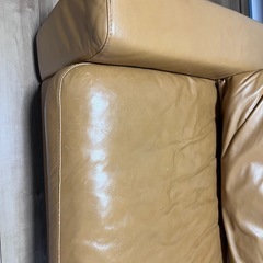 廃盤品 unico ウニコ 「TERRA/テラ」3人掛けソファ 本革の画像