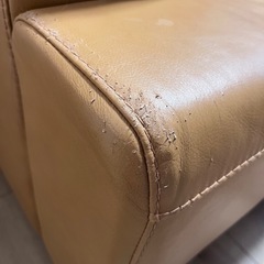 廃盤品 unico ウニコ 「TERRA/テラ」3人掛けソファ 本革の画像