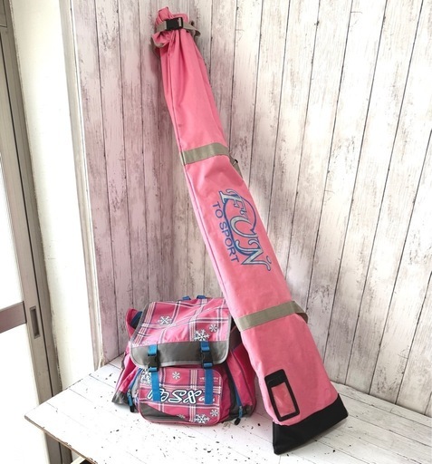 お引取り限定 PURE CONSCIOUS ピュアコンシャス ジュニアカービングスキー4点セット 板140cm ブーツ24cm