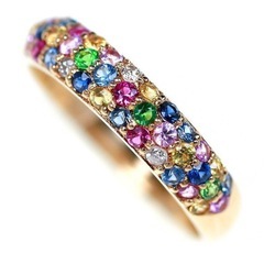 Spring☆。.:＊・゜フォーハート K18 サファイア ガー...