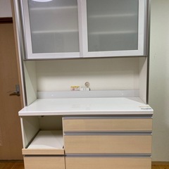 パモウナ 食器棚 120cm キッチンボード 家電 収納