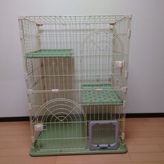 ペット用ケージ　幅85×奥行60×高さ110 3階建て 