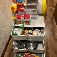 おもちゃセット(アンパンマン、積み木、おままごと)