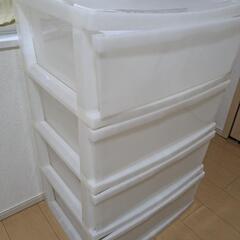 プラスチック 4段 ケース タンスの画像