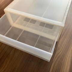 無印良品・衣装ケース/プラスチックケースの画像