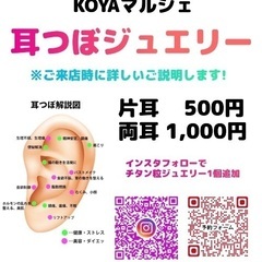 耳つぼジュエリー(アレルギーフリー素材もあります)