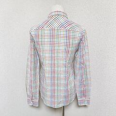 セオリー 美品 長袖シャツ 胸ポケット付き チェック柄 マルチカラー 綿 2 M レディースの画像
