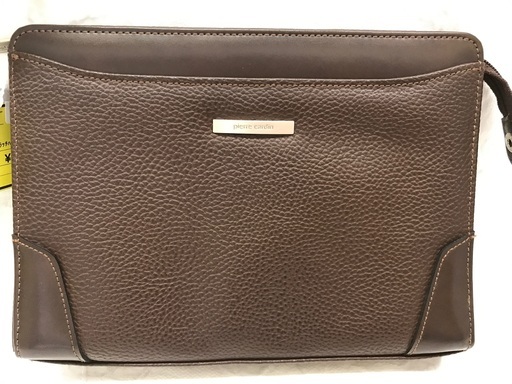 pierre cardin クラッチバッグ/ブラウン