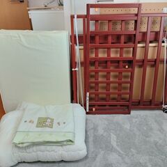 KATOJI ベビーベッド チャーミー(ブラウン)の画像