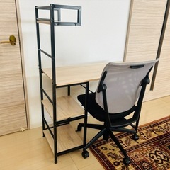 美品✨　パソコンデスク　作業台　椅子付  の画像