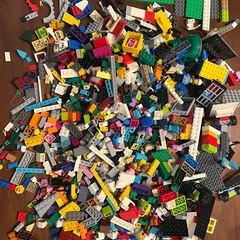 大量LEGOブロック　ごちゃ混ぜ
 