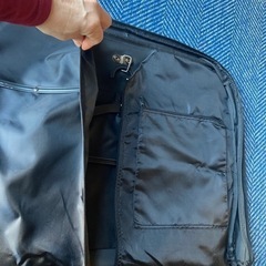 スーツカバー 二つ折り テーラーバッグ　ブラック　美品の画像