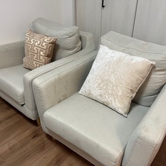【SALE】1人掛けソファー×2 ソファー  