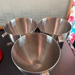 貝印のスタンドミキサーボール3つ付き。の画像