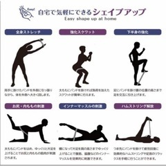 WOLFYOK　エクササイズバンド トレーニング チューブ 美尻　3本セットの画像