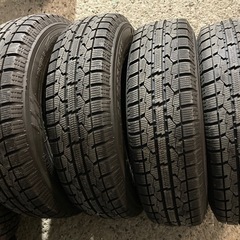 トヨタ純正 パッソヴィッツなどに TOYO 155/80R13 4本 スチールホイールと冬タイヤセットの画像