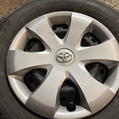 トヨタ純正 パッソヴィッツなどに TOYO 155/80R13 4本 スチールホイールと冬タイヤセットの画像
