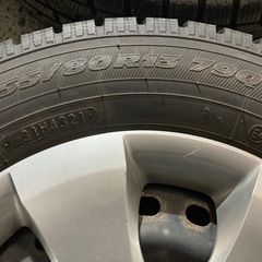 トヨタ純正 パッソヴィッツなどに TOYO 155/80R13 4本 スチールホイールと冬タイヤセットの画像