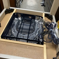 N2412-711 1人用こたつセット イス付 バラ売り不可 中古美品 通電確認済みの画像