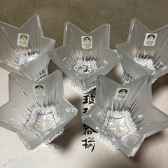 お取引中 クリスタルの星型の器5客の画像