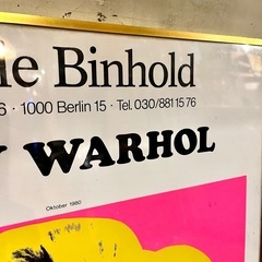 《売約済》【武蔵小山店】 アンディ ウォーホル 絵画 アートポスター 個展 告知用ポスター マリリンモンロー Andy Warhol Galerie Binholdの画像