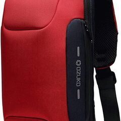 新品未使用】OZUKO ボディバッグ 赤　メンズ 斜めがけショル...