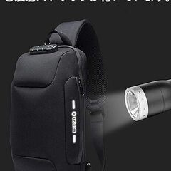 新品未使用】OZUKO ボディバッグ 赤　メンズ 斜めがけショルダーバッグの画像