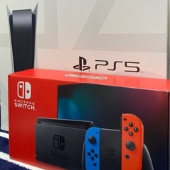 初期型のps5と旧型のSwitch