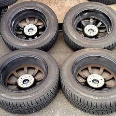 LM SPORT 15インチ4穴 185/65R15 スタッドレスタイヤ タイヤ・ホイールセット　PCD100　＋42の画像