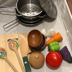 木のおままごとセット
