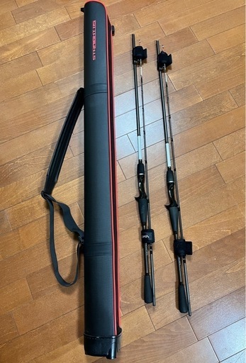 カワハギ　ロッド　2本セット　ケース付き