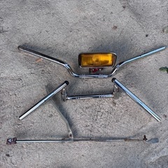 バイクハンドル、旗棒、フォグ