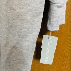 【新品・未使用】マタニティ　ワンピース　グレー　Lの画像