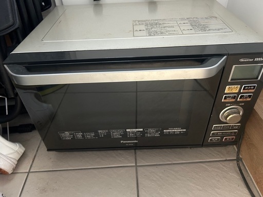 【パナソニック オーブンレンジ フラットテーブルタイプ 26L ダークグレー NE-M266-H】