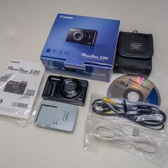 完動品 Canon PowerShot S90 高級コンパクトデジタルカメラ パワーショット キヤノン キャノン 箱 取説あり おまけ多数 RAW撮影 美品の画像