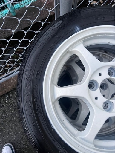 スタッドレス 白ホイール 165/65/14