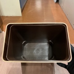ニトリ ダストボックス Mウォールナットの画像