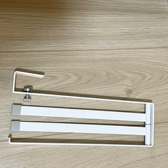 山崎実業　タオル掛け　布巾　ホルダー　White　ホワイト　白　plateの画像