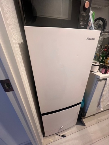 冷蔵庫 冷凍冷蔵庫 冷凍庫 2ドア 150L ハイセンス Hisense  パールホワイト HR-D15C 150L 新生活 右開き 小型 省エネ 大容量 コンパクト 自動霜取り 一人暮らし