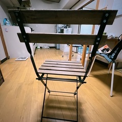 木のいすの画像