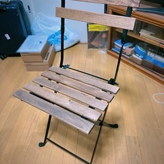 木のいすの画像